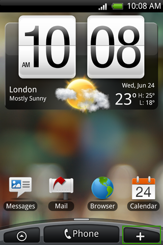 Android has desktop widgets, and iOS does not.