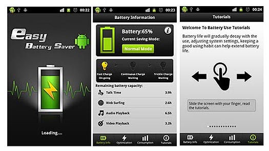 Easy Battery Saver Android Application