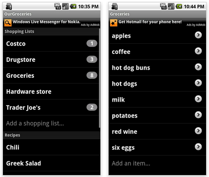 OurGroceries android app