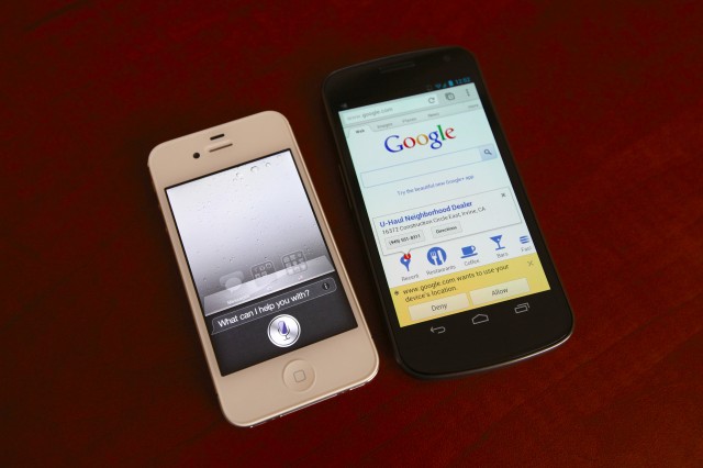 comparing Apple ios 6 and google