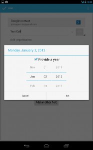 Android People App now has december
