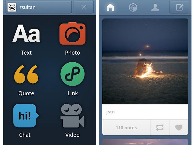 tumblr android app