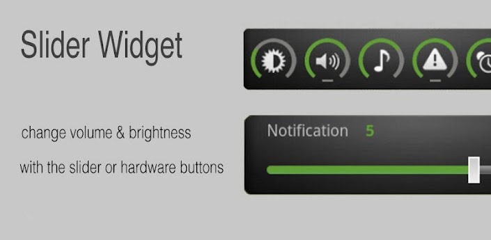 brightness toggle widget on the homescreen