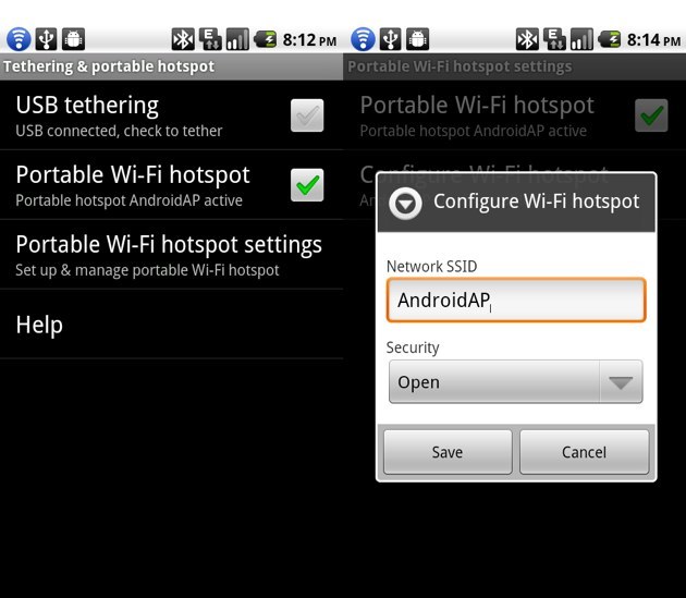 Setup the tethering app