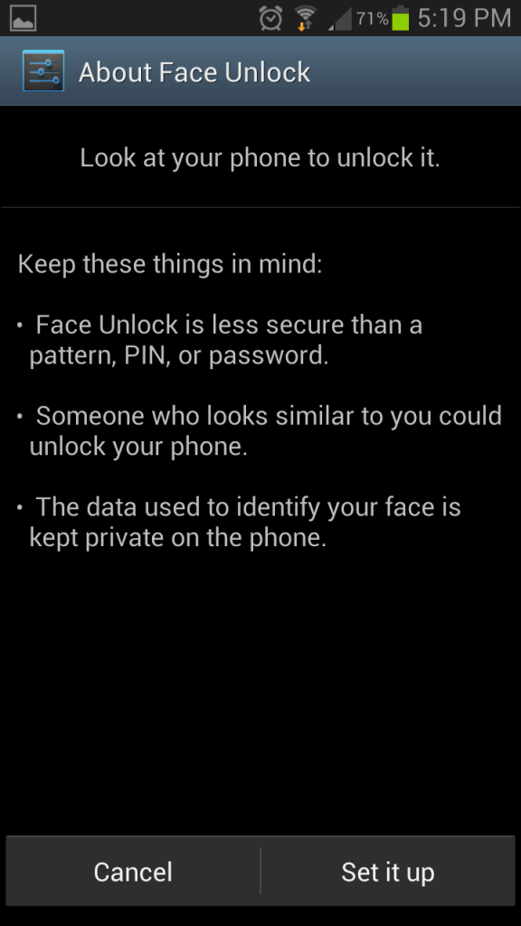 Add Multiple Faces to your Android Lockscreen