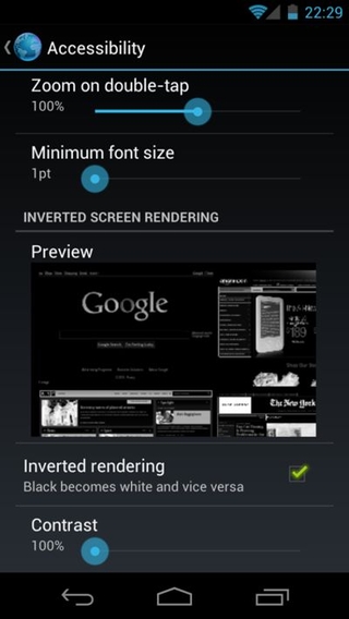 How to invert Android rendering