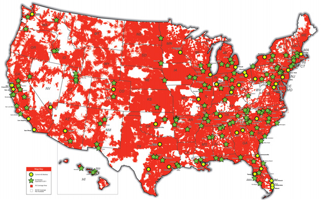 4g lte map