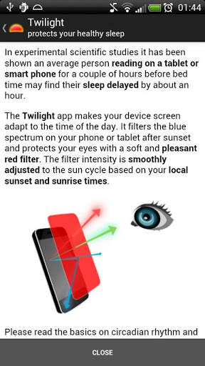 Twilight app use