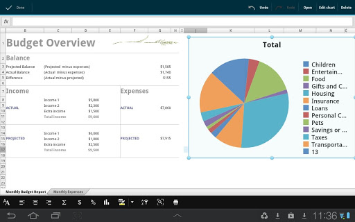 opening excel files on with officesuite pro