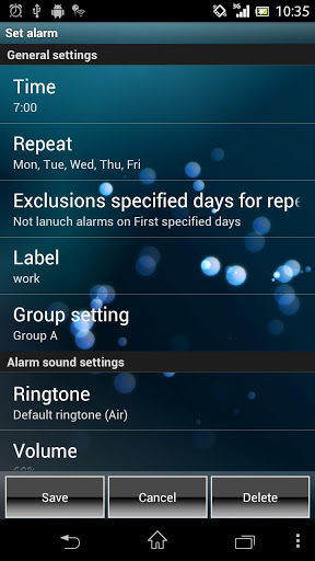 smart alarm android