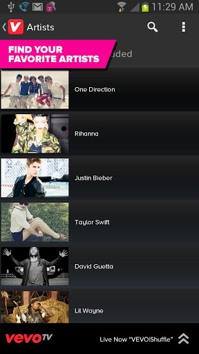 vevo artists