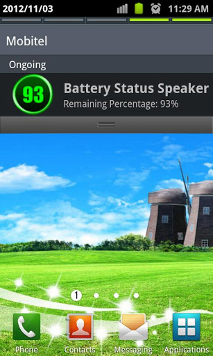Battery Status Speaker