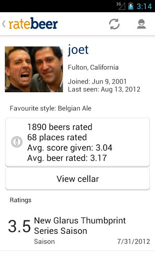 rate beer ratings