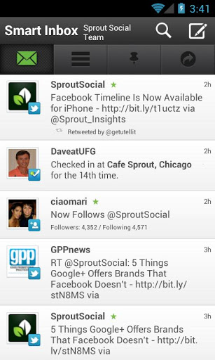 sprout social feed