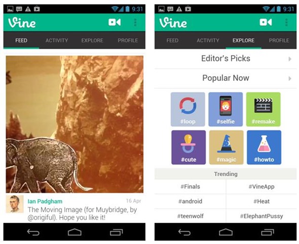 Android Finally Gets Vine App – And It Has Something that the iOS App Doesn’t