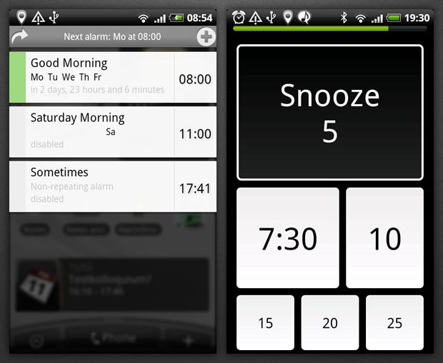 Top 4 Android Alarm Clock Apps for 2013