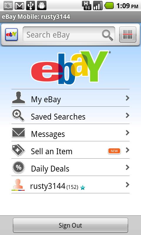 ebay account