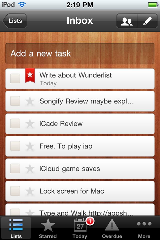 wunderlist to-do app