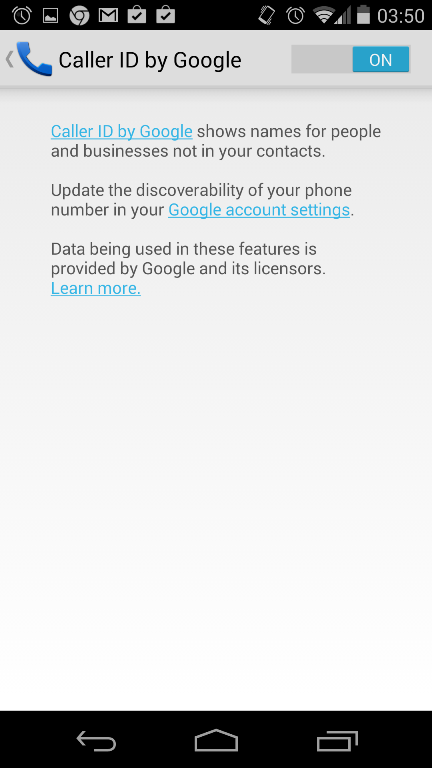 caller id android kit kat