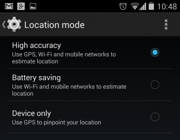 gps battery savings android