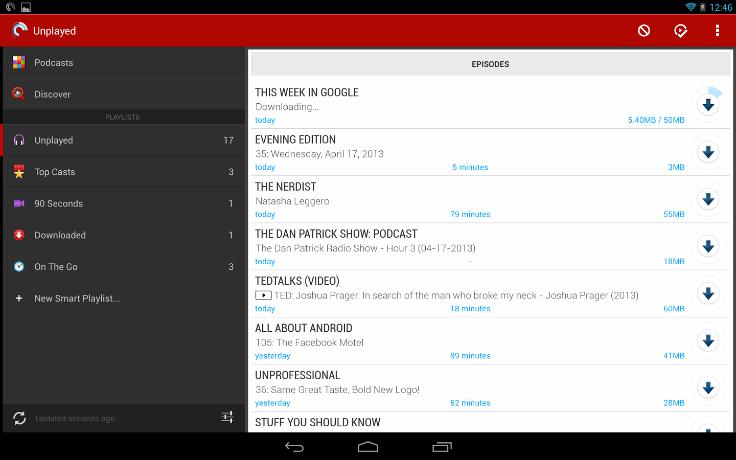 pocket casts 2