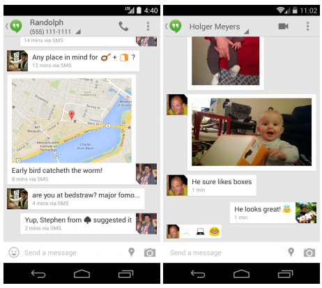 hangouts sms app android 4-4