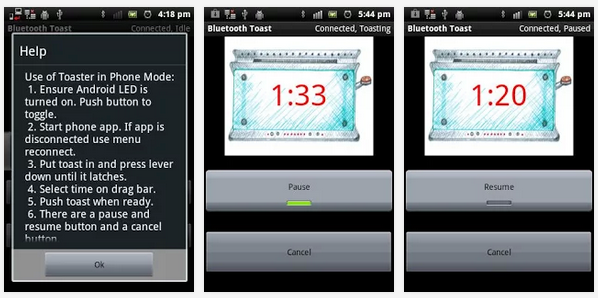 Bluetooth Toast Lets You Remotely Control your Bluetooth Toaster