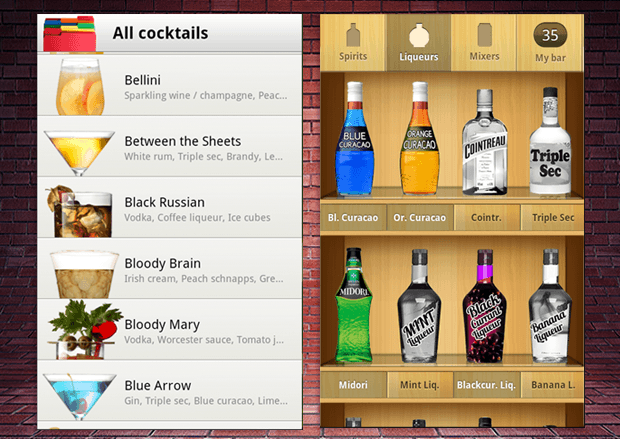 cocktail flow android