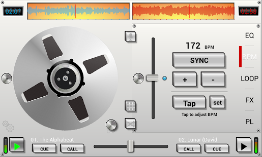 dj studio turntable