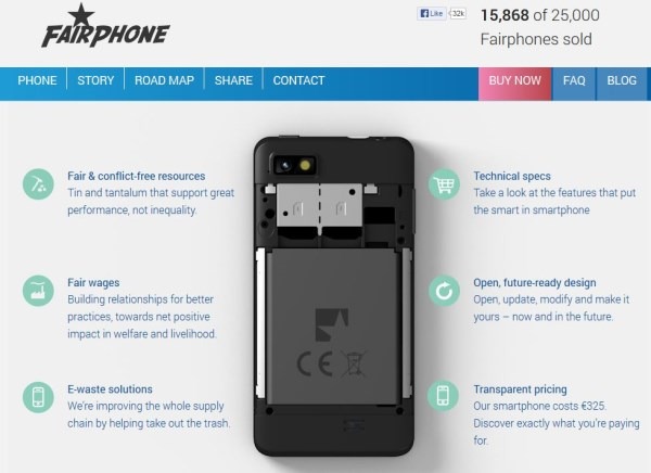 fairphone technical specs