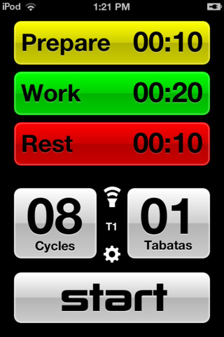 Tabata timer app