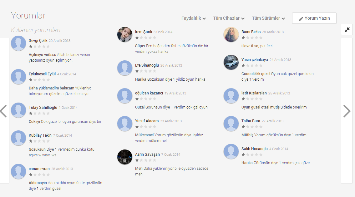 Is Your Good Android App Getting Lots of One Star Reviews? Blame Turkish People