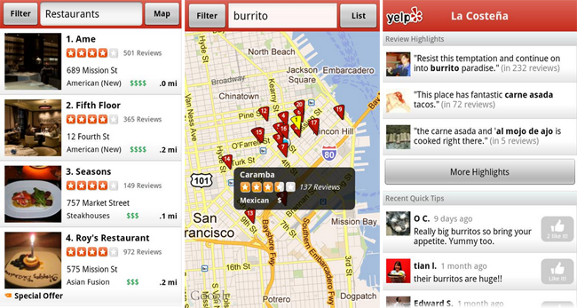 order food with yelp app