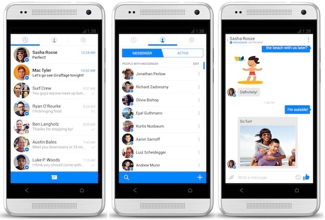 Facebook Removing Messaging from Android App, Forcing Users to Download Separate App
