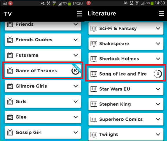 game of thrones quiz up