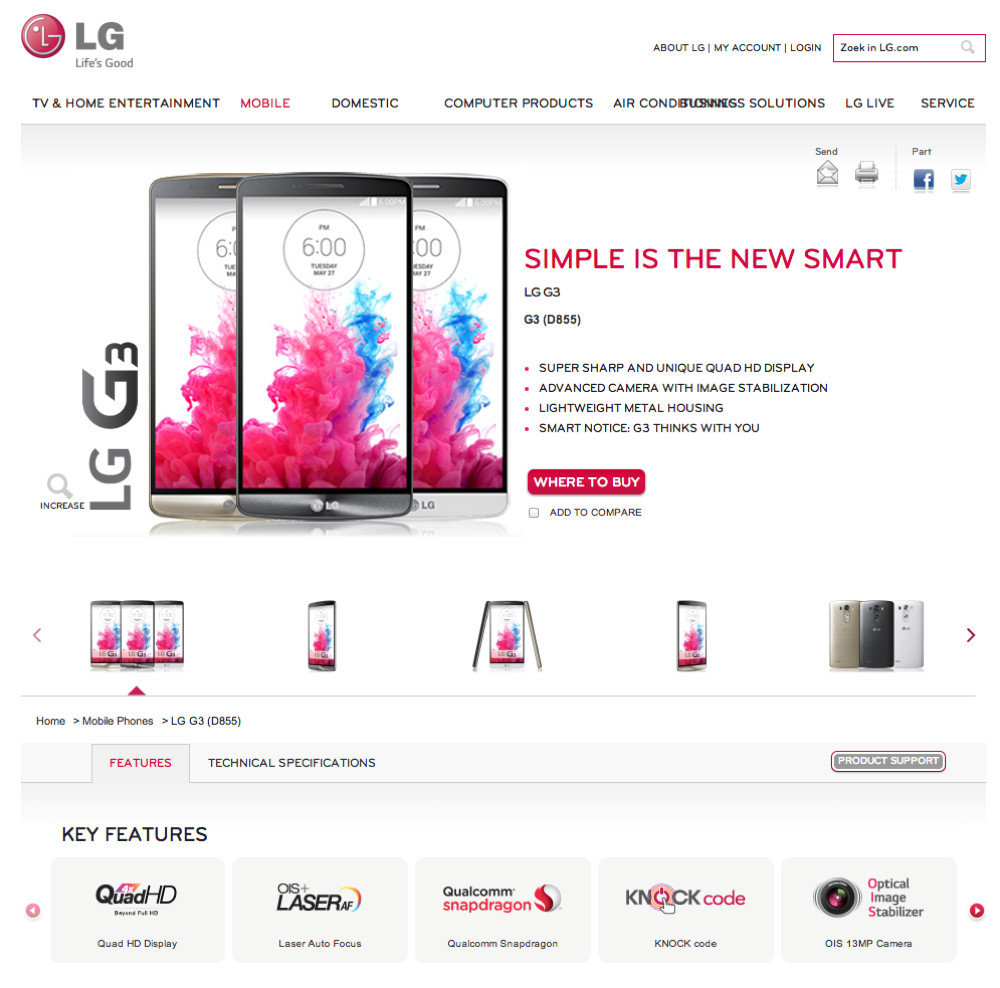 LG G3 Technical Specifications