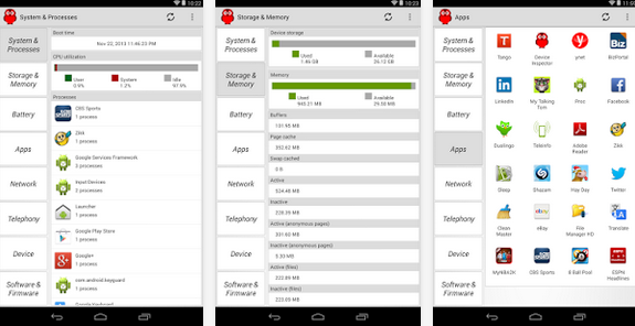 android system monitor application