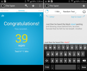 Test Your Mobile Typing Skills with The Typist