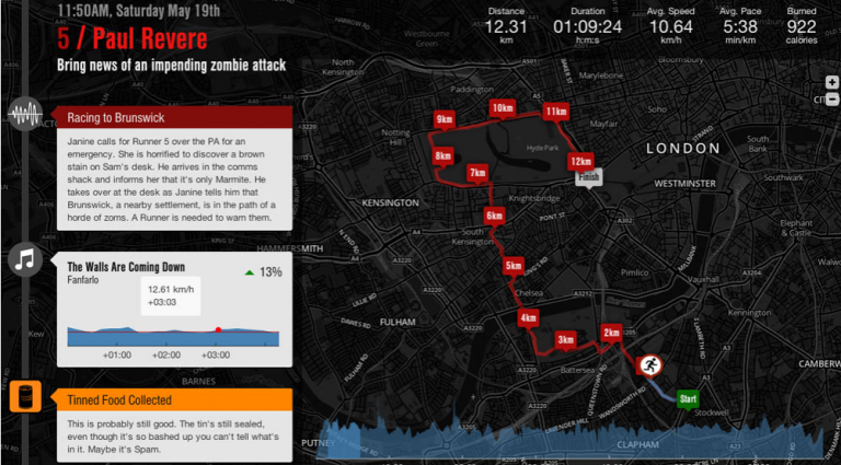 zombies run gps
