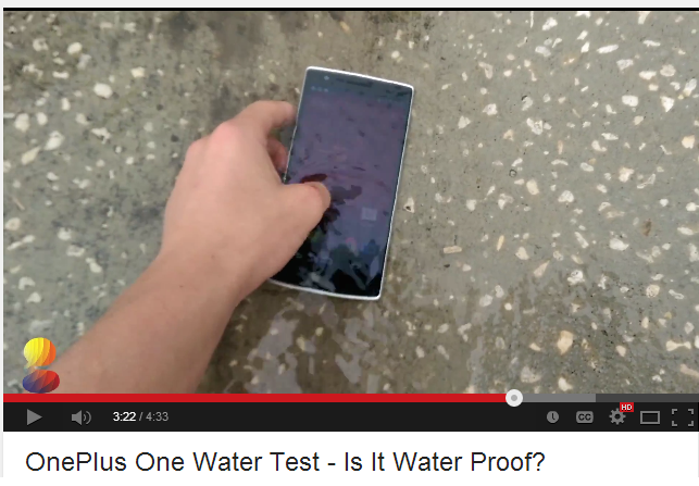 This OnePlus One Waterproof Test Video is Amazing