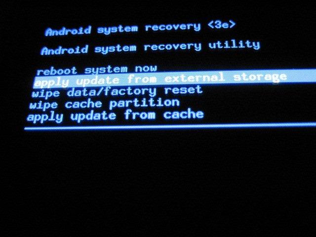 factory reset