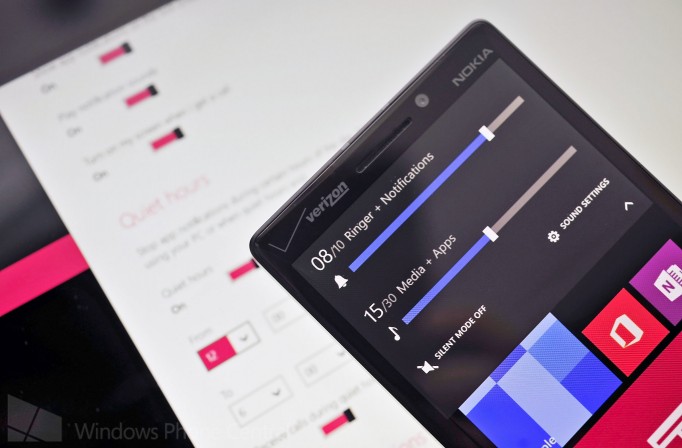 windows phone volume