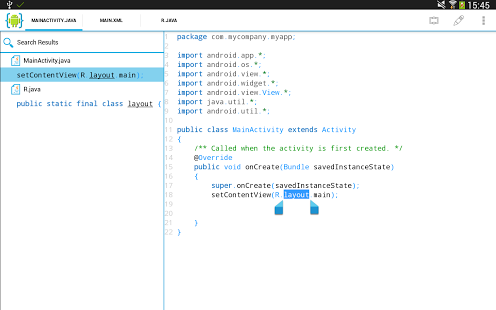 java ide on android