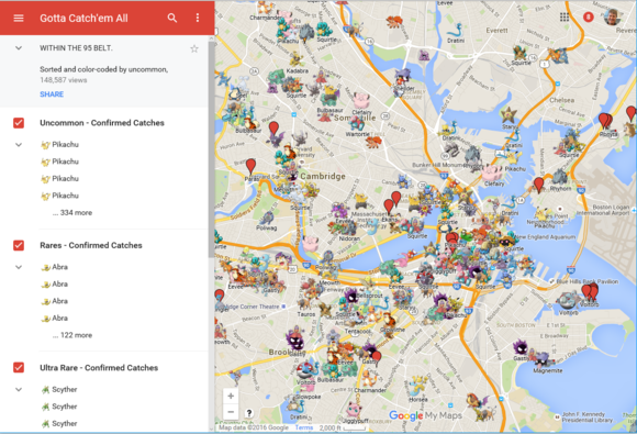 Como encontrar Pokemon raros no Pokemon GO usando mapas on-line