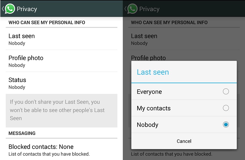 4) WhatsApp is Sharing your Last Online Time.