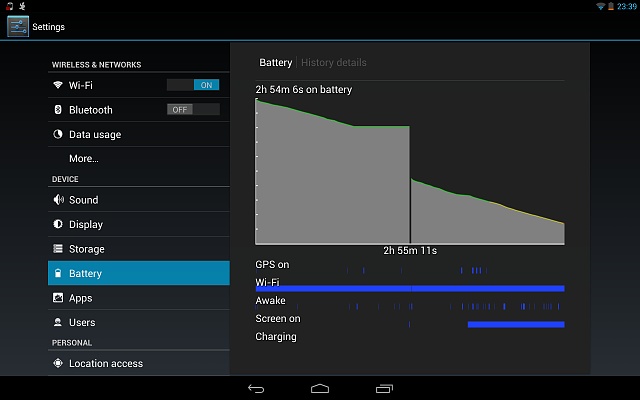 android battery status refresh