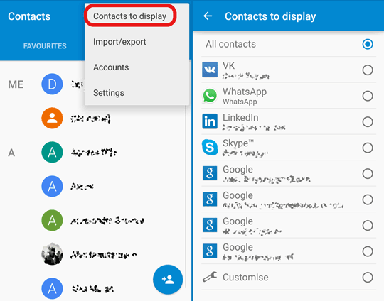 Android deleted store contacts recovery