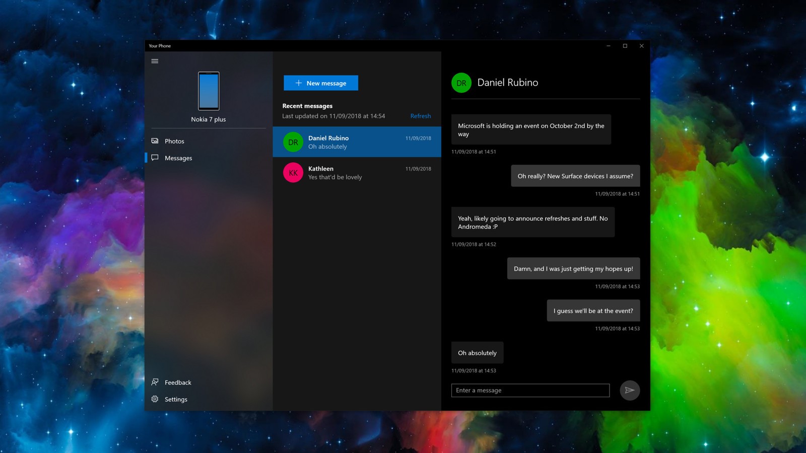 Windows 10’s new ‘Your Phone’ Android SMS syncs messages from your phone to PC