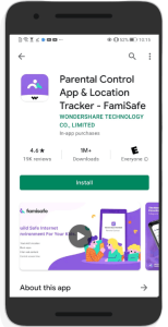 Famisafe, one of the best tracking apps for Android