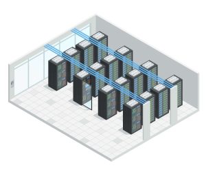 Illustration of a datacenter